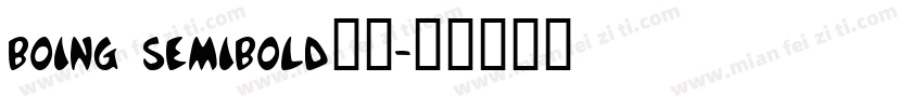 boing semibold字体字体转换